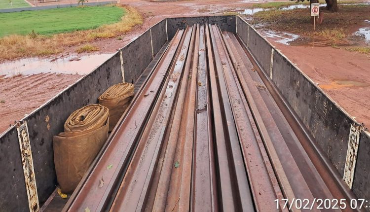 Polícia Civil recupera carga de trilhos furtada da empresa Vale no Maranhão