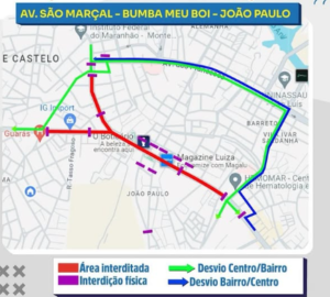 Festejo de São Marçal altera trânsito no João Paulo; veja bloqueios e desvios em São Luís
