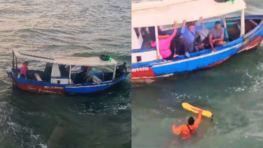 Equipe do CTA resgatam quatro pessoas de barco à deriva em Panaquatira